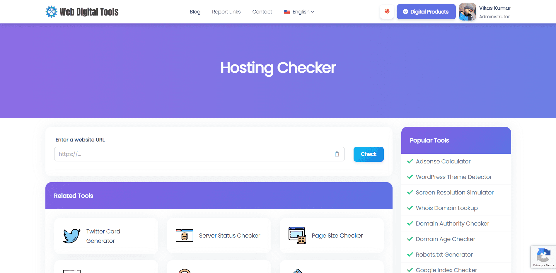Hosting Checker